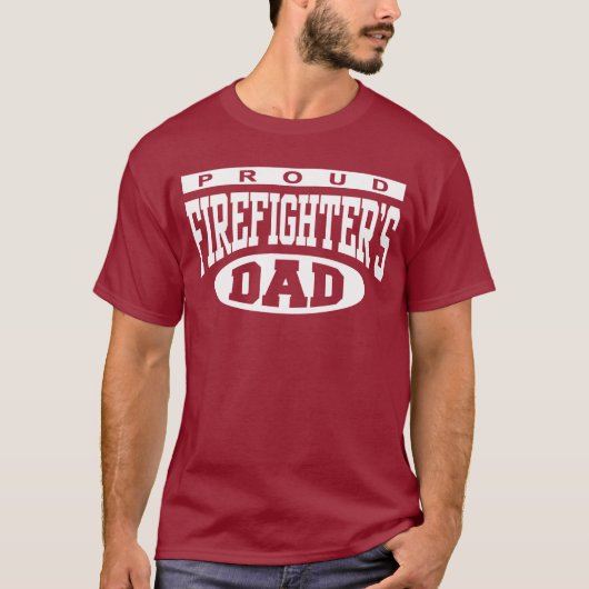 誇りを持った消防士のパパ Tシャツ (正面)