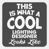 誇りを持った照明デザイクールナー スクエアシール (正面)