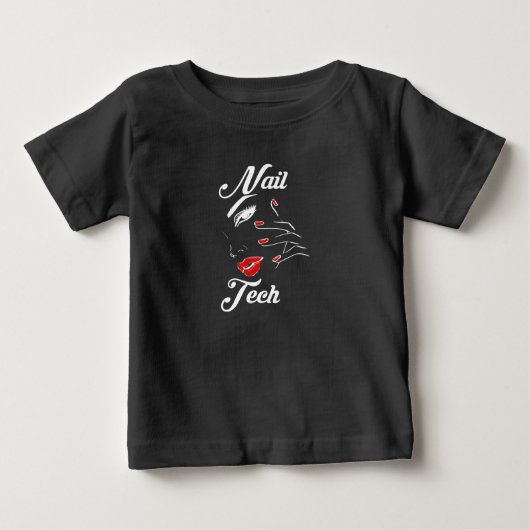 誇りを持った爪、 ネイル ベビーTシャツ (正面)