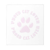 誇りを持った猫好き ノートパッド (正面)