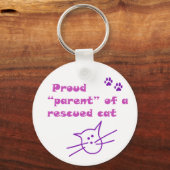 誇りを持った猫 キーホルダー (正面)