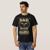 誇りを持った現場技術者のパパ Tシャツ (正面フル)