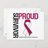 誇りを持った生存者 – 首がん ポストカード (正面/裏面)