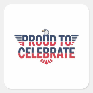 誇りを持った祝 スクエアシール