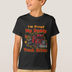 誇りを持った私のお父さんはトラックの運転手です Tシャツ