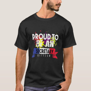 誇りを持った秘書の職業キャリアの労働者w tシャツ