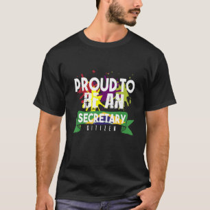 誇りを持った秘書の職業キャリアの労働者w tシャツ