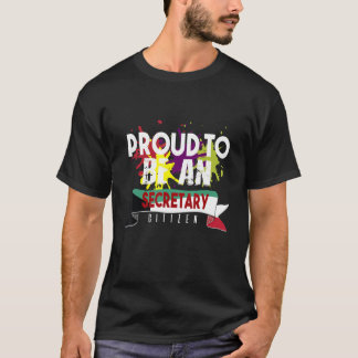 誇りを持った秘書の職業キャリアの労働者w tシャツ