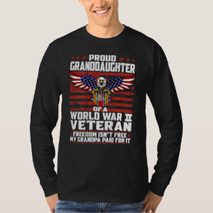 誇りを持った第二次世界大戦の孫娘2退役軍人2 Tシャツ