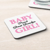 誇りを持った素晴らしGrandpa Baby Girl Gives コースター (左側)