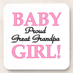 誇りを持った素晴らしGrandpa Baby Girl Gives コースター