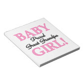 誇りを持った素晴らしGrandpa Baby Girl Gives ノートパッド (アングル)