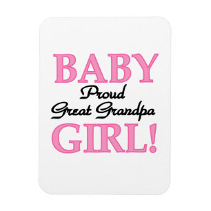 誇りを持った素晴らしGrandpa Baby Girl Gives マグネット