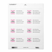 誇りを持った素晴らしGrandpa Baby Girl Gives ラベル (フルシート)