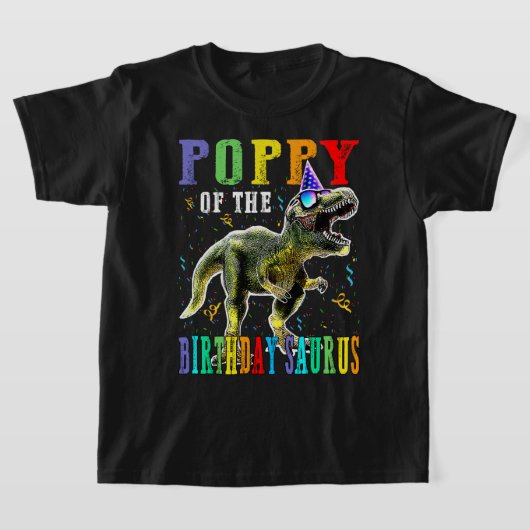 誇りを持った誕生日のポピー Tシャツ (レイダウン)