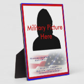 誇りを持った軍隊の親 フォトプラーク (側面)