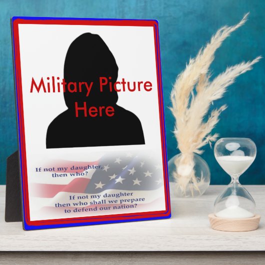 誇りを持った軍隊の親 フォトプラーク (側面)
