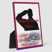 誇りを持った軍隊子フレームの親 フォトプラーク (側面)