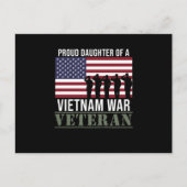 誇りを持った退役軍人ドーターハッピー退役軍人デイ退役軍人 ポストカード (正面)