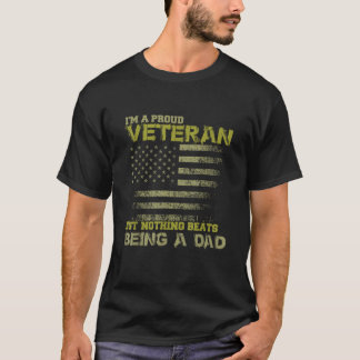 誇りを持った退役軍人パパ退役軍人sデイ tシャツ
