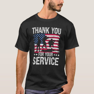 誇りを持った退役軍人感謝してい日のサービス名 Tシャツ