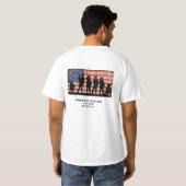誇りを持った退役軍人1776アメリカ国旗 Tシャツ (裏面フル)