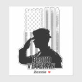 誇りを持った退役軍人 シール (シート)