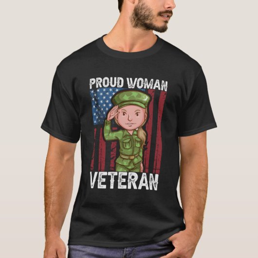 誇りを持った退役軍人 Tシャツ (正面)