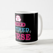 誇りを持った退職したナース コーヒーマグカップ (正面右)