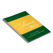 誇りを持った青黄ストライプ学年 ノートブック (右側)