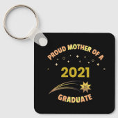 誇りを持った黒人金ゴールドの母モダン キーホルダー (正面)