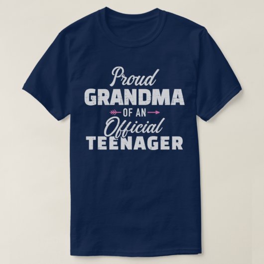 誇りを持った10代の若者13歳のおばあちゃん Tシャツ (デザイン正面)
