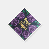 誇りを持った2BePagan スタンダードカクテルナプキン (角)