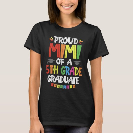 誇りを持った5年卒業者の耳見 Tシャツ (正面)
