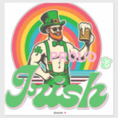 誇りを持った&アイリッシュセントパトリックLGBTQ+ シール (シート)