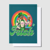 誇りを持った&アイリッシュセントパトリックLGBTQ+ ベラム紙招待状 (オフセット)