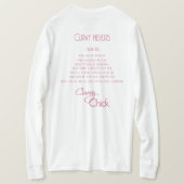 誇りを持った&曲線体の陽性 Tシャツ (デザイン裏面)