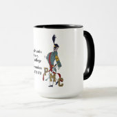 * 誇りを持った CADET 50TH懇親会MUG (15 OZ)、ブロックトリム付き マグカップ (正面右)