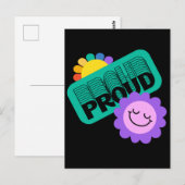誇りを持った.LGBT+プライド。虹はヒマワリが大好き。 ポストカード (正面/裏面)