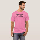 誇りを持ったC+学生の親 – 黒文字 Tシャツ (正面フル)