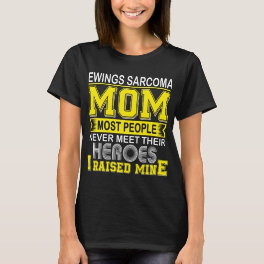 誇りを持ったEwings Sarcoma Mom I Raised Mine Tシャツ (正面)