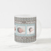 誇りを持ったGraman AquaとBrown 4の写真 フロストグラスマグカップ (正面右)