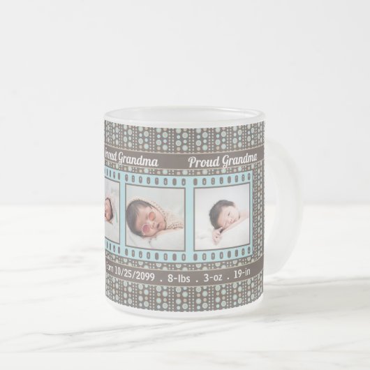 誇りを持ったGraman AquaとBrown 4の写真 フロストグラスマグカップ (正面右)