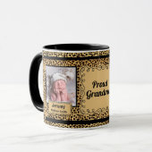 誇りを持ったGraman Cheetahプリント2写真 マグカップ (正面左)