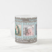 誇りを持ったGranda BrownとAqua 4の写真 フロストグラスマグカップ (正面左)