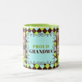 誇りを持ったGRANDA GreenとBrown 2写真 ツートーンマグカップ (中央)