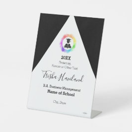 誇りを持ったHAMbWGペデスタルサイン 台座サイン