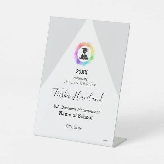 誇りを持ったHAMbWG 台座サイン (正面)