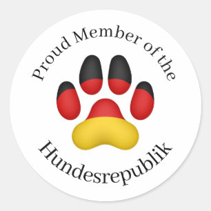 誇りを持ったHundesrepublik German Dogのメンバー ラウンドシール