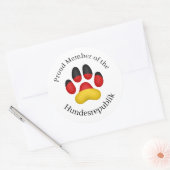 誇りを持ったHundesrepublik German Dogのメンバー ラウンドシール (封筒)